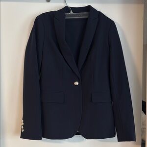 Tommy Hilfiger Elegant Navy Women's Blazer with Matching Skirt Set
